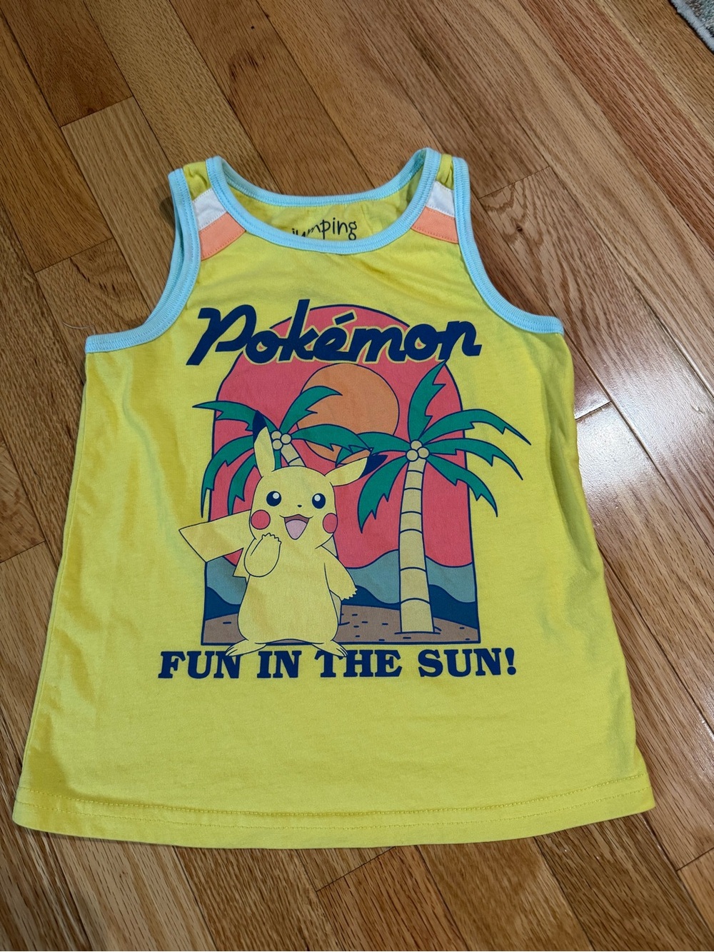 Yellow Pokémon Pikachu Tank Top